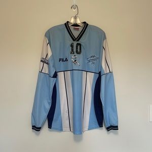 Maradona commemorative shirt. Fila